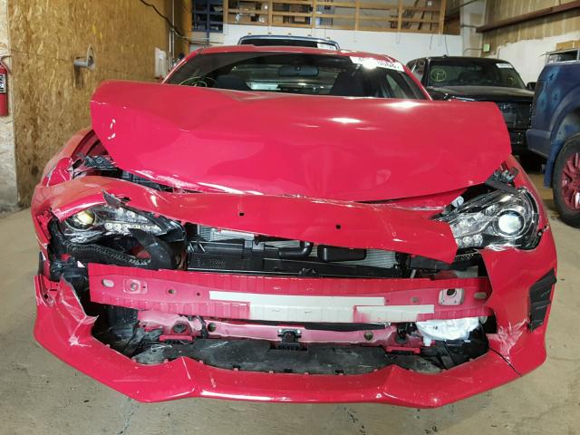 JF1ZNAA12H8709067 - 2017 TOYOTA 86 BASE RED photo 9