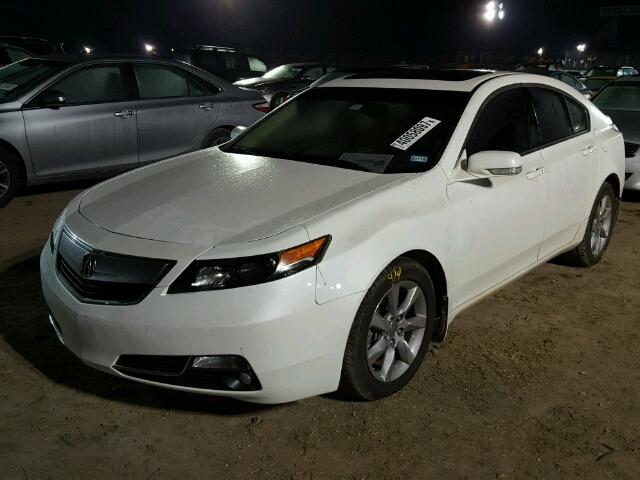 19UUA8F51CA009872 - 2012 ACURA TL WHITE photo 2