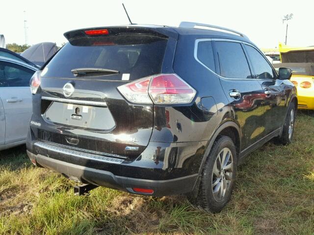 5N1AT2MT9EC808201 - 2014 NISSAN ROGUE BLACK photo 4