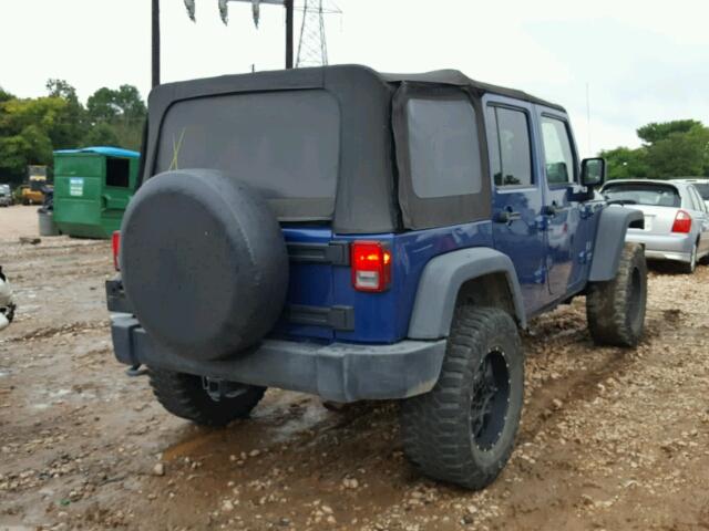 1J4GA39139L712629 - 2009 JEEP WRANGLER U BLUE photo 4