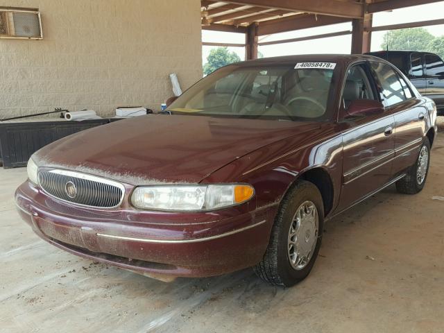 2G4WY55J411114845 - 2001 BUICK CENTURY LI MAROON photo 2