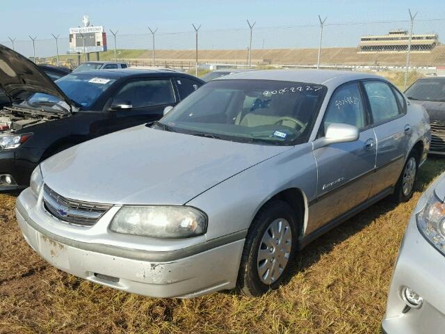 2G1WF52E349290785 - 2004 CHEVROLET IMPALA SILVER photo 2