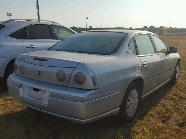 2G1WF52E349290785 - 2004 CHEVROLET IMPALA 银色 照片 4