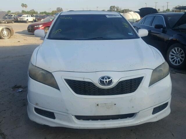 4T1BE46K19U858833 - 2009 TOYOTA CAMRY BASE WHITE photo 9