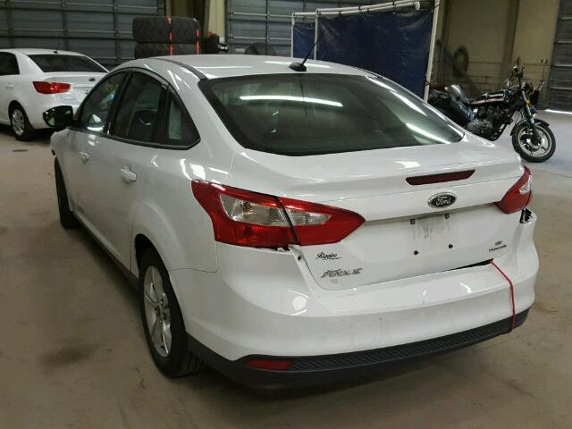 1FADP3F29EL234091 - 2014 FORD FOCUS SE WHITE photo 3