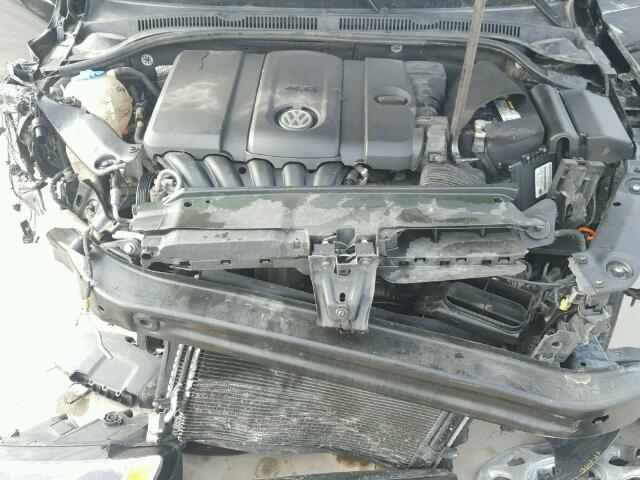 3VWDX7AJ7BM316621 - 2011 VOLKSWAGEN JETTA SE BLACK photo 7