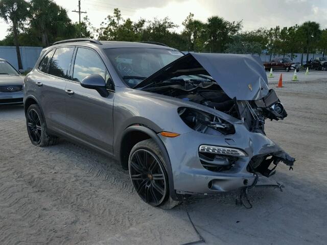 WP1AA2A20DLA10267 - 2013 PORSCHE CAYENNE GRAY photo 1