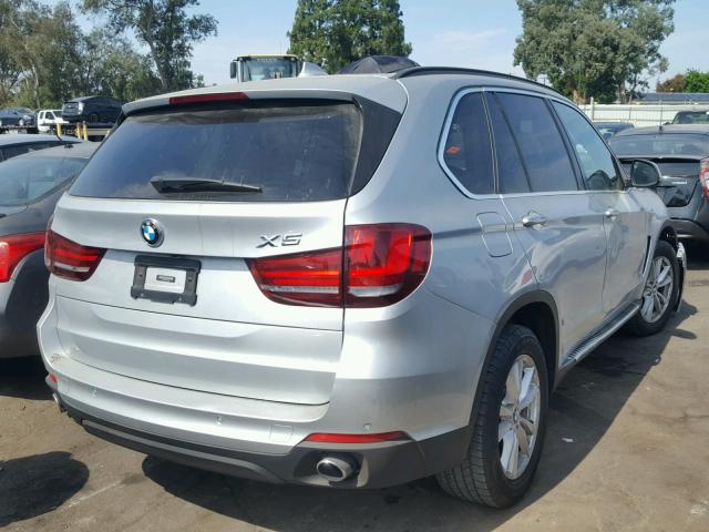 5UXKR2C5XE0H31335 - 2014 BMW X5 SDRIVE3 SILVER photo 4