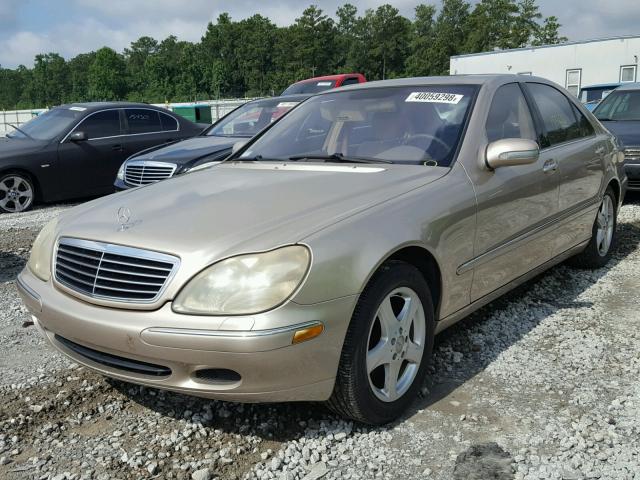 WDBNG70J52A265169 - 2002 MERCEDES-BENZ S 430 GOLD photo 2