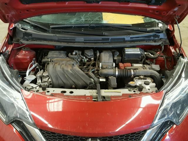 3N1CE2CPXHL364317 - 2017 NISSAN VERSA NOTE RED photo 7