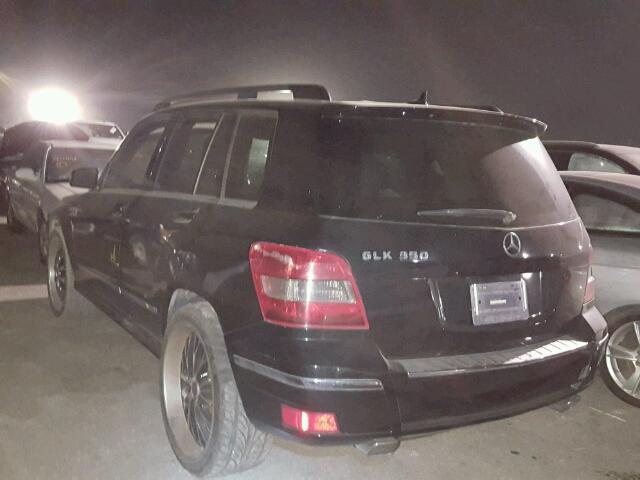 WDCGG5GBXCF745347 - 2012 MERCEDES-BENZ GLK 350 BLACK photo 3