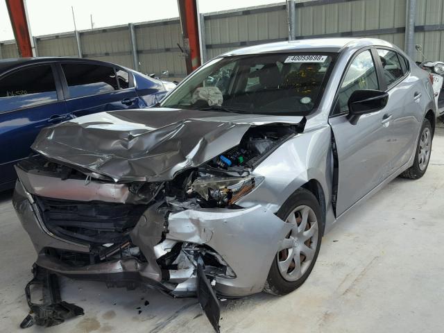 JM1BM1T79E1160326 - 2014 MAZDA 3 SV SILVER photo 2