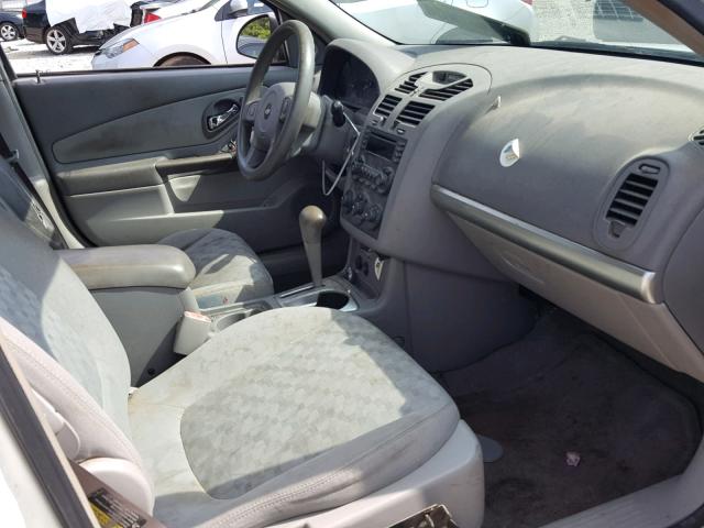 1G1ZT54895F197291 - 2005 CHEVROLET MALIBU LS თეთრი ფოტო 5