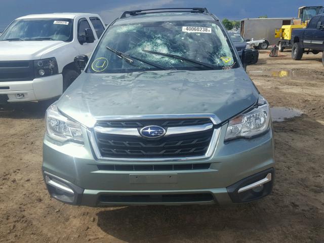 JF2SJAGC5HH511679 - 2017 SUBARU FORESTER 2 GREEN photo 9