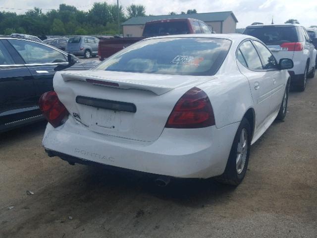 2G2WP552381179443 - 2008 PONTIAC GRAND PRIX WHITE photo 4