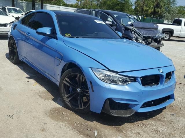 WBS3R9C55FK331936 - 2015 BMW M4 BLUE photo 1