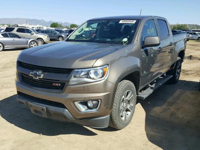 1GCGTDE39G1229782 - 2016 CHEVROLET COLORADO Z BROWN photo 2