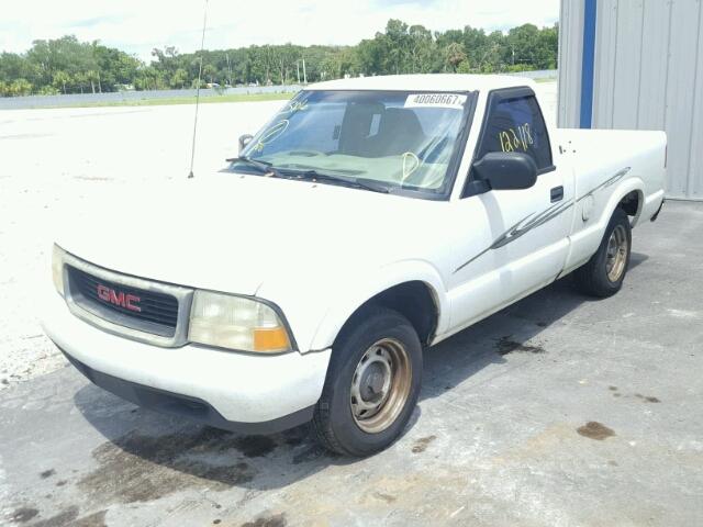 1GTCS14W418234138 - 2001 GMC SONOMA WHITE photo 2