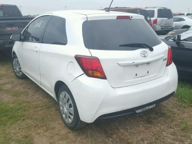 VNKJTUD35FA026885 - 2015 TOYOTA YARIS WHITE photo 3