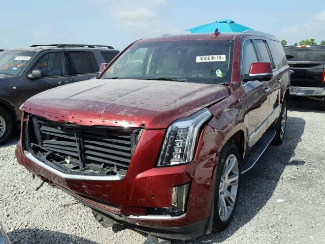 1GYS3HKJ4HR142454 - 2017 CADILLAC ESCALADE E RED photo 2