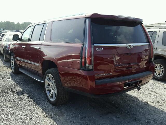 1GYS3HKJ4HR142454 - 2017 CADILLAC ESCALADE E RED photo 3