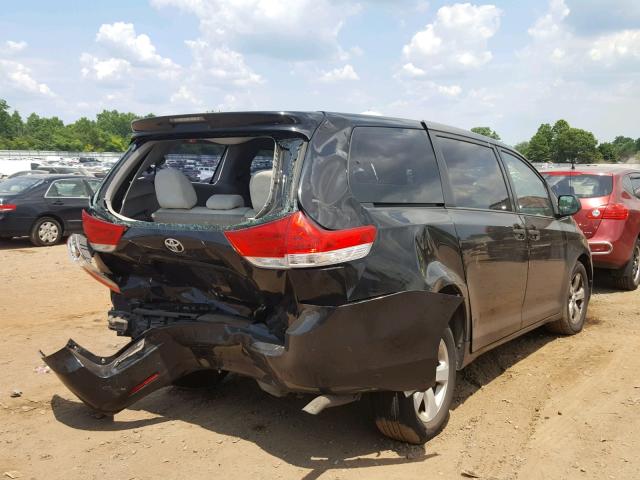 5TDZK3DC3CS275094 - 2012 TOYOTA SIENNA BAS BLACK photo 4