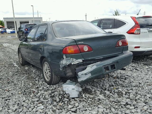 1NXBR12EX2Z599476 - 2002 TOYOTA COROLLA CE GREEN photo 3