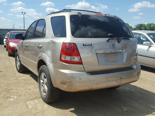 KNDJD733465547162 - 2006 KIA SORENTO EX TAN photo 3