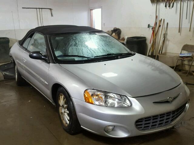 1C3EL55UX1N594174 - 2001 CHRYSLER SEBRING SILVER photo 1