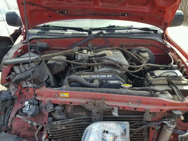 5TEGN92N54Z370668 - 2004 TOYOTA TACOMA DOU RED photo 7