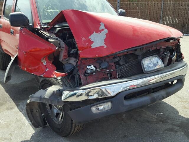 5TEGN92N54Z370668 - 2004 TOYOTA TACOMA DOU RED photo 9