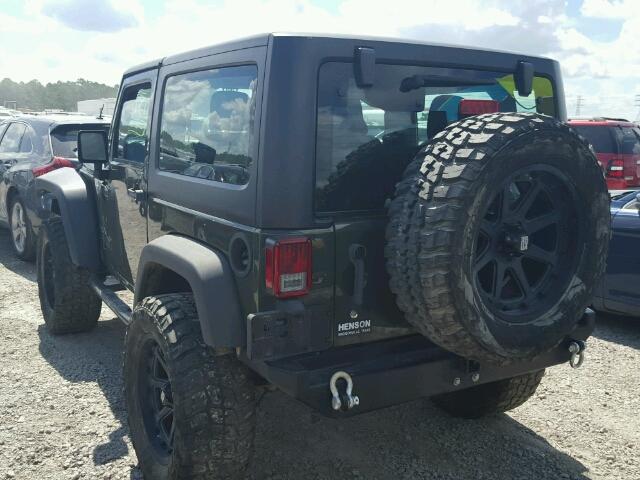 1C4AJWAG8FL641050 - 2015 JEEP WRANGLER S Yaşıl foto 3