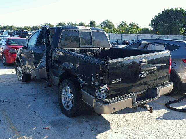 1FTPW14554KD26055 - 2004 FORD F150 BLACK photo 3