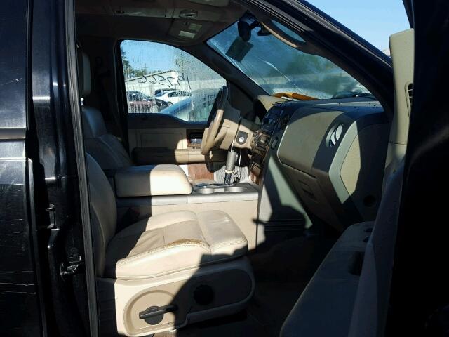 1FTPW14554KD26055 - 2004 FORD F150 Negro foto 5