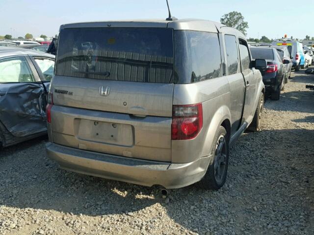 5J6YH18987L016020 - 2007 HONDA ELEMENT SC GRAY photo 4