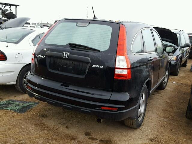 5J6RE4H32BL002407 - 2011 HONDA CR-V LX BLACK photo 4