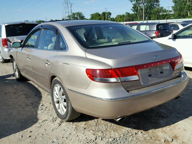 KMHFC46F36A042102 - 2006 HYUNDAI AZERA SE TAN photo 3