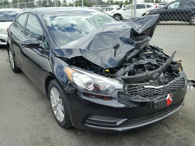 KNAFX4A66F5354548 - 2015 KIA FORTE LX BLACK photo 1