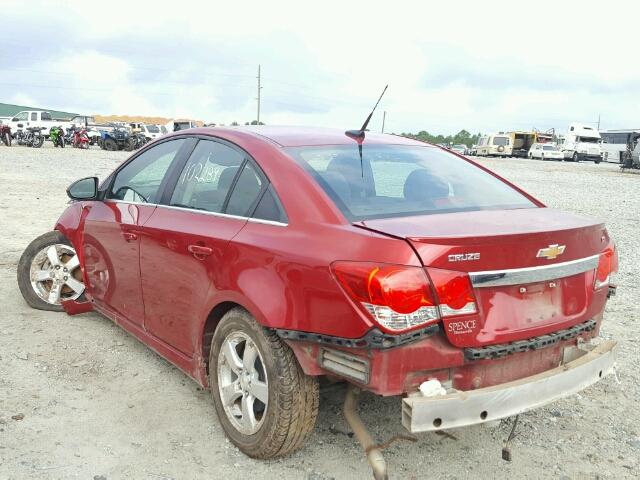 1G1PF5S90B7189998 - 2011 CHEVROLET CRUZE LT RED photo 3