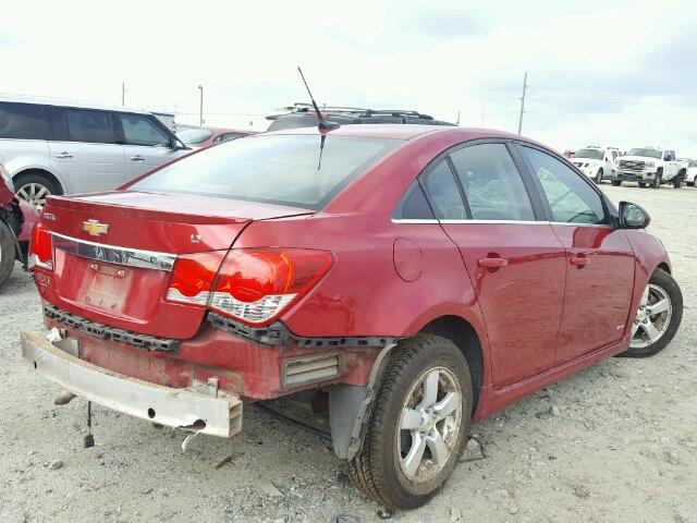 1G1PF5S90B7189998 - 2011 CHEVROLET CRUZE LT RED photo 4