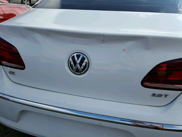 WVWBN7AN4DE512382 - 2013 VOLKSWAGEN CC SPORT WHITE photo 9