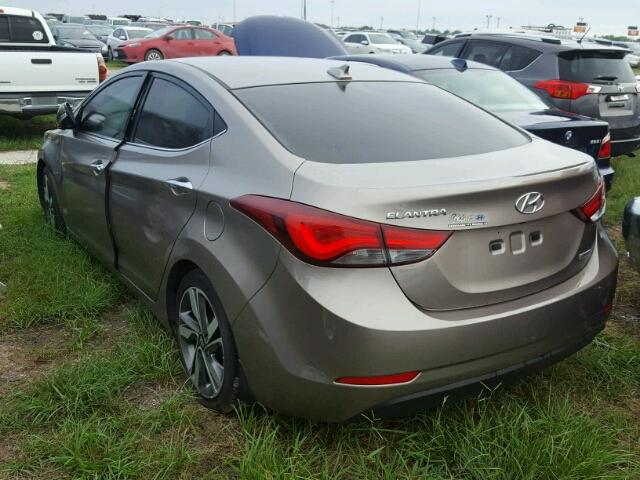 5NPDH4AE5GH715199 - 2016 HYUNDAI ELANTRA SILVER photo 3