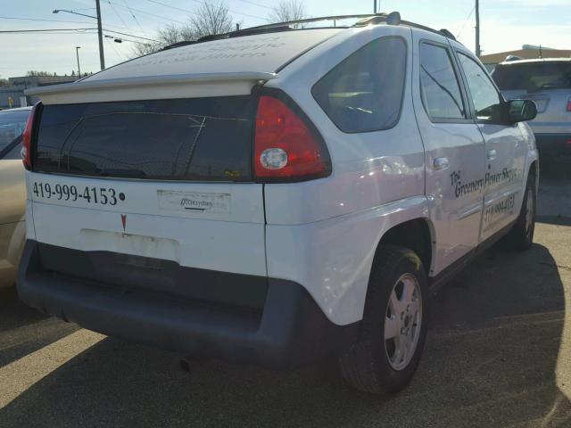 3G7DA03E62S557978 - 2002 PONTIAC AZTEK WHITE photo 4