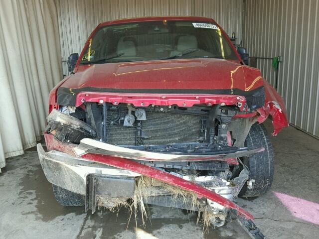 1FTEW1E86AKA24656 - 2010 FORD F150 SUPER RED photo 9