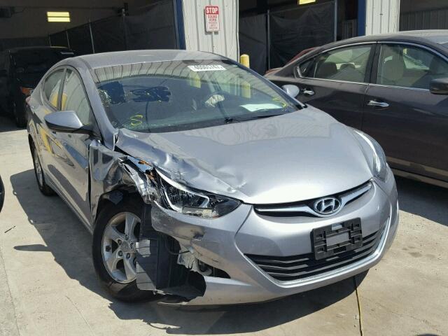 5NPDH4AE6FH645789 - 2015 HYUNDAI ELANTRA SE GRAY photo 1