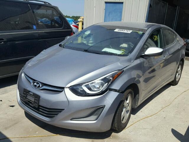 5NPDH4AE6FH645789 - 2015 HYUNDAI ELANTRA SE GRAY photo 2