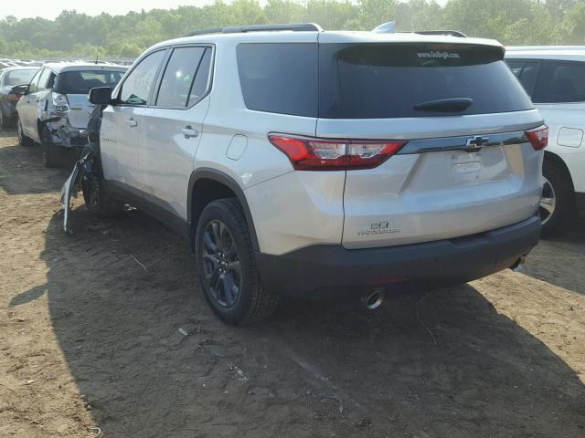 1GNERJKX9JJ140255 - 2018 CHEVROLET TRAVERSE R SILVER photo 3