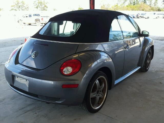 3VWRF31Y16M311631 - 2006 VOLKSWAGEN NEW BEETLE GRAY photo 4