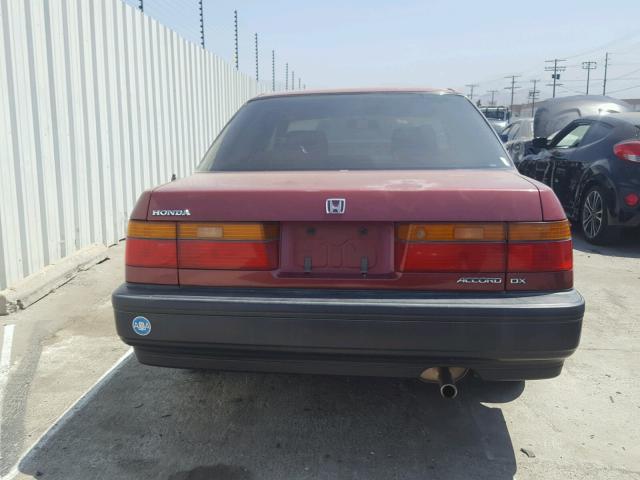 JHMCB7643LC072273 - 1990 HONDA ACCORD DX RED photo 10