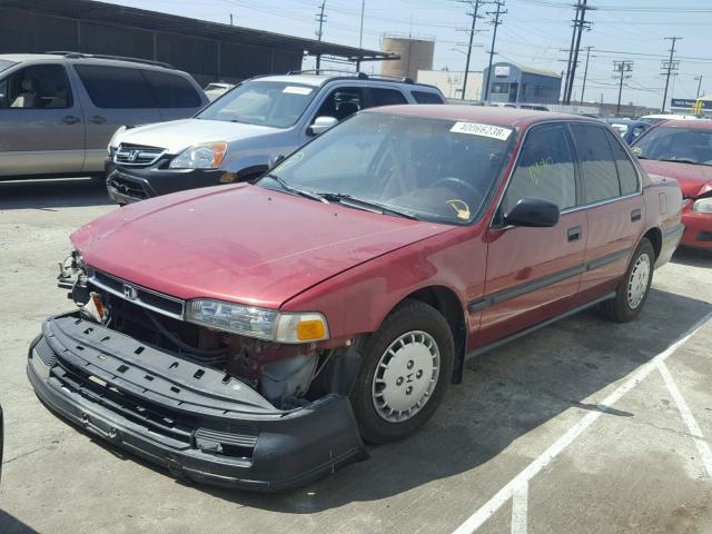 JHMCB7643LC072273 - 1990 HONDA ACCORD DX RED photo 2